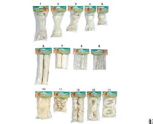 premium rawhide dog chews package