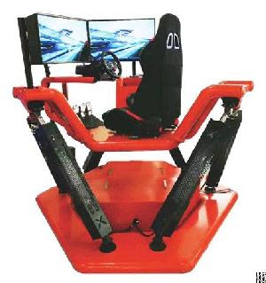 6dof Electric Motion Platform Car Racing Simulator With Three Screens