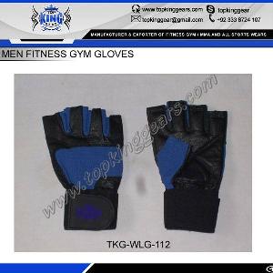 Weight Lifting Fitness Custom Gym Gloves With Long Wrist Wrap