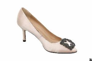 Brandsea Beige Medallion Heels For Women