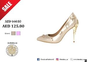 Gold Leaves Pumps
