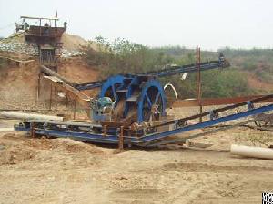 wheel bucket sand washing machine