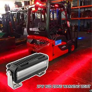 9led 27w Forklift Red Safety Light Dc100v For Construction Ausa Bt Baumann Cat Cesab Clark Hangcha