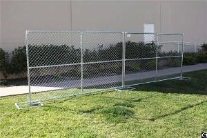 galvanized chain link fence