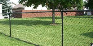 green pvc coated galvanized chain link fence