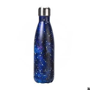 wall vacuum insulated stainless steel cola shape water bottle 17oz s131705