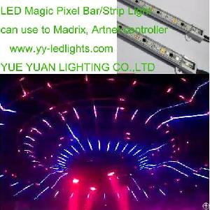 led pixel linear bar light madrix artnet spi music controller