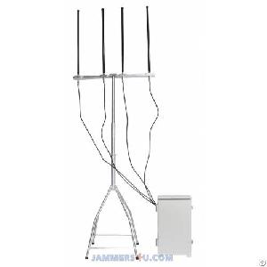 Anti-drone Uav 4 Bands 2.4ghz Gps 5.8ghz 433mhz Jammer Up To 1500m