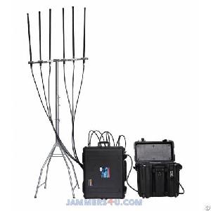 Uav Drone 6 Bands High Power 525w Portable Jammer Up To 8km