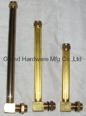 L-npt 1 / 2-200mm Length Brass Tube Oil Level Indicator