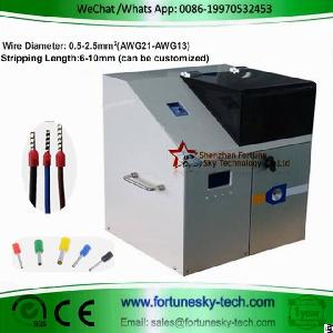 Automatic Wire Threading Stripping Ferrule Crimping Machine