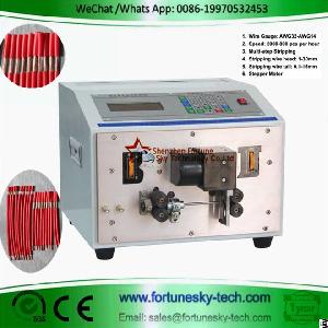 partial wire stripping machine