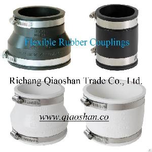 Flexible Coupling For Cast Iron, Plastic, Copper, Clay, Ductile Iron, Lead, Steel Pipe Connection