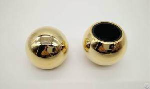 Real Gold Zamac Round Cap