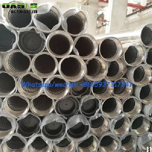 Rod Based Continuous Slot Johnson Wire Wrapped Screen Tube / Wedge Wire Screen Pipe