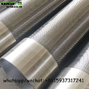 Stainless Steel V Slot Wedge Wire Water Well Pipe Screens