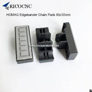 80x30mm edgebander track pads converyor chain homag edge banding machine