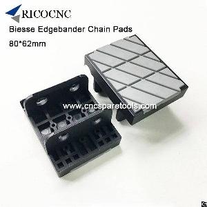 80x62mm Edgebander Track Pads Conveyor Chain Pads For Biesse Edgebanding Machine