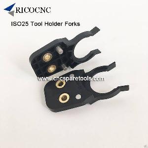 Black Iso25 Toolchanger Gippers Cnc Tool Holder Forks Plastic Iso25 Toolclips For Cnc Router