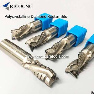 Polycrystalline Diamond Router Bits Pcd Cutting Tools For Cnc Nesting