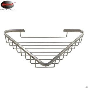 hyland singletier stainless steel triangular basket