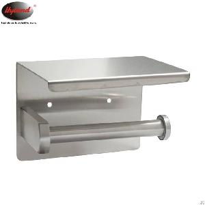 Hyland Stainless Steel Toilet Tissue Holder With Shelf