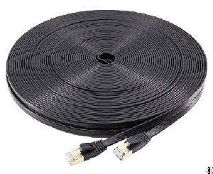 100ft Gigabit Gold Plated Flat Cat7 Ethernet Lan Cable