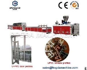 plastic upvc window door profile extrusion machine