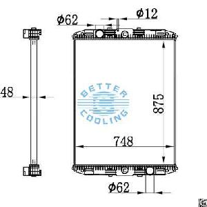 High Performance Truck Radiator For Daf Xf95