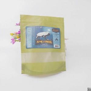 flat bottom stand up plastic bags food packaging