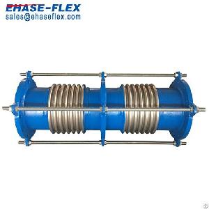 dual pipe expansion joint axial movement compensation