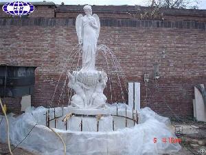 outdoor marble fountain