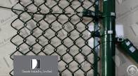 chain link security fence barbed wire outside