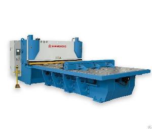 cnc front feeding hydraulic guillotine shear machine