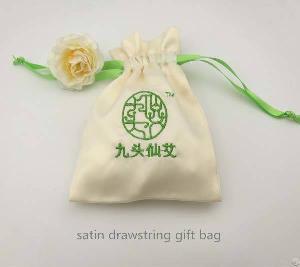 Embroidery Satin Jewelry Pouch