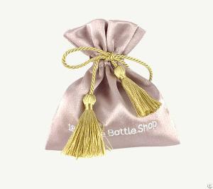 satin gift pouch tassels