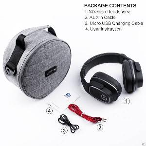 folding stereo wireless wired bluetooth headphones headset pc cell phones tv ipad