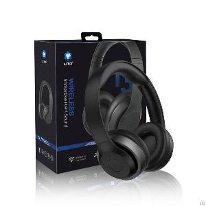 wireless bluetooth headphones ear microphone volume control