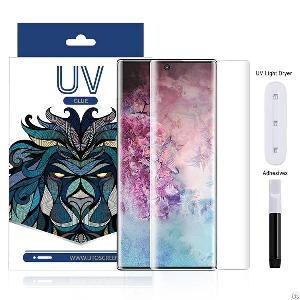 Samsung Galaxy Note 10 Uv Light Liquid Glue Tempered Glass Screen Protector