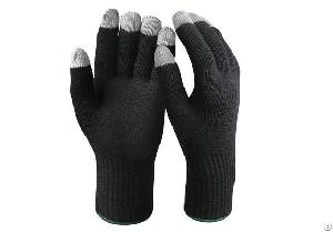Double Ply Touch Screen Safety Work Gloves / Tsg-04