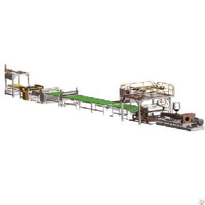 spc flooring sheet machine