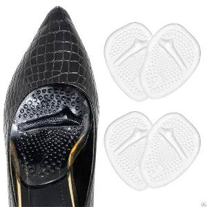 Lady High Heel Shoe Anti Slip Removable Insoles Front Foot Insoles Zg-206