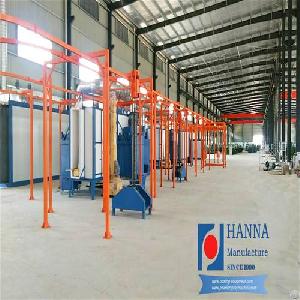 electrostatic powder coating line equipment overhead conveyor transport system reference p