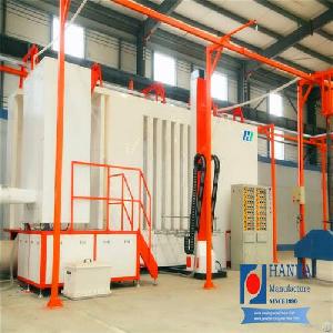 High Quality Electrostatic Powder Spraying Booth For Tower Crane Powder Coating Production Line