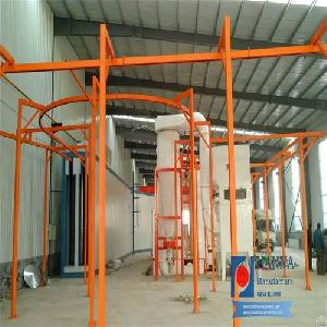 Hot Sale Powder Coating Equipment / Electrostatic Painting Line For Vertical Stainless Steel Wire Me