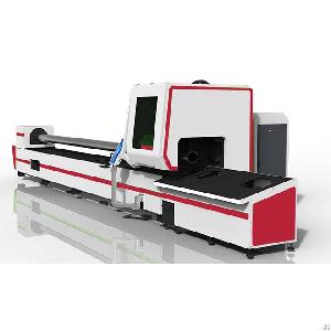 fiber laser metal tube pipe cutting machine 300mm