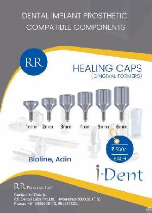 dental implant prosthetic components healing cap gingival farmer