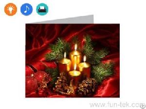 Customized Design Led Light Up Greeting Cards Holiday Gifts From Fun Technology Ltd