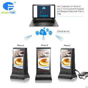 powerbank plus table lcd advertising player coffee shops