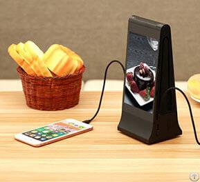 Fyd-835e Funsuper Dual 7-inch Wide Angle Lcd Screen Vertical Wifi Table Advertising Media Player